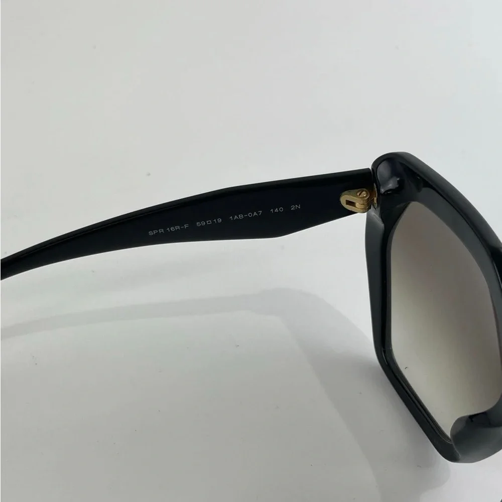 Prada Black Women's Sunglasses EUC🖤🖤💛 - Picture 4 of 8